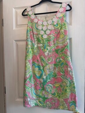 Lilly Pulitzer Pink, Green & White Paisley Dress